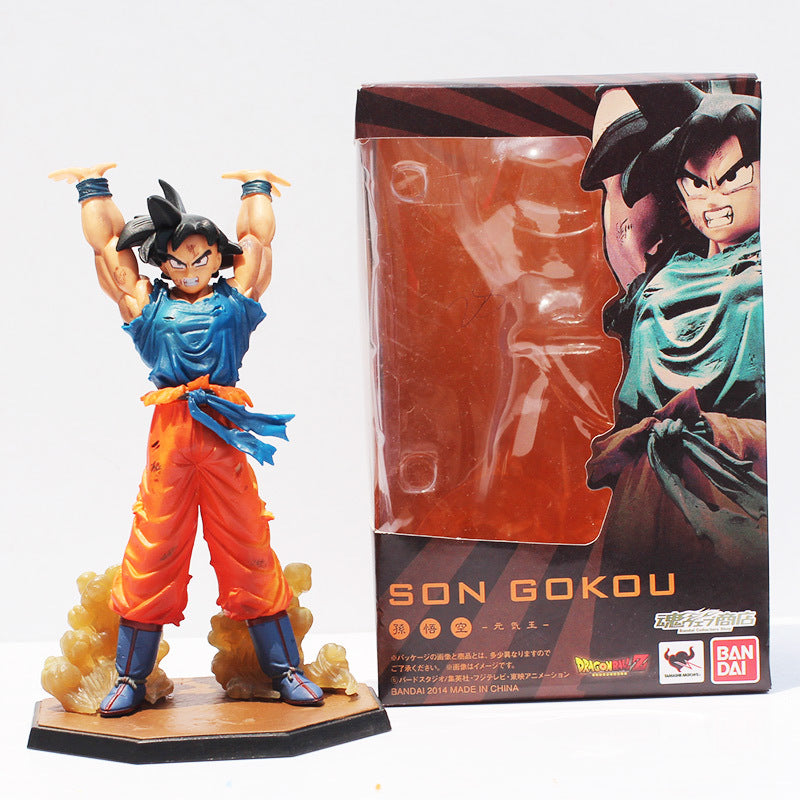 1Pcs Anime Dragon Ball Z Figuarts Zero Son Goku Spirit Bomb Ver PVC Action Figure Toy 16cm Free Shipping