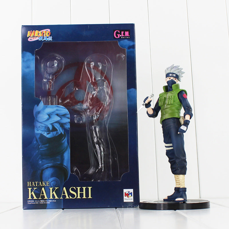 1Pcs Anime Naruto Hatake Kakashi PVC Action Figure Model Toys Dolls 9" 22cm Boxed Free Shipping