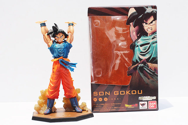 1Pcs Anime Dragon Ball Z Figuarts Zero Son Goku Spirit Bomb Ver PVC Action Figure Toy 16cm Free Shipping