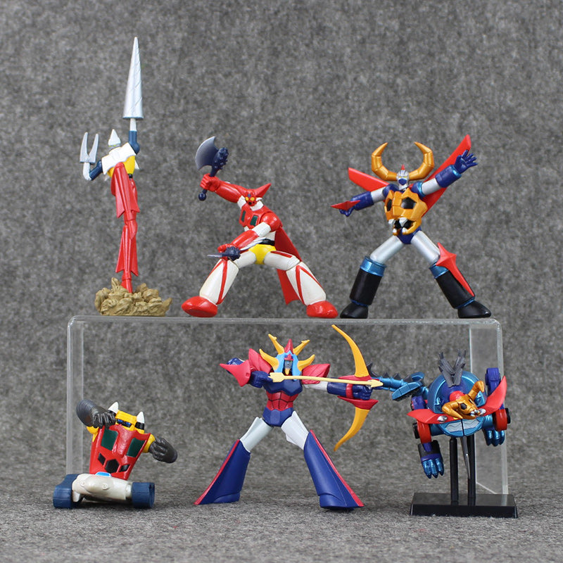 6pcs/lot  Mazinger Z PVC Action Figures Collection Model Toys Kids Birthday Gifts With Retail Box 5.5-16cm