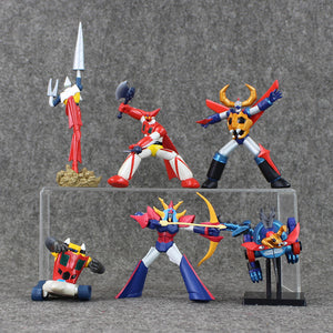 6pcs/lot  Mazinger Z PVC Action Figures Collection Model Toys Kids Birthday Gifts With Retail Box 5.5-16cm