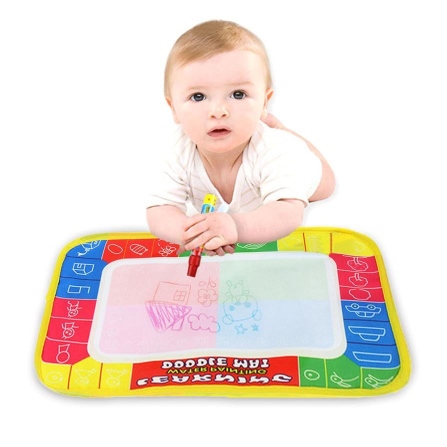 29X19cm Mini Water Drawing Mat Toys for Children Aquadoodle Mat&1 Magic Pen/Water Drawing Board/Baby Play Mat