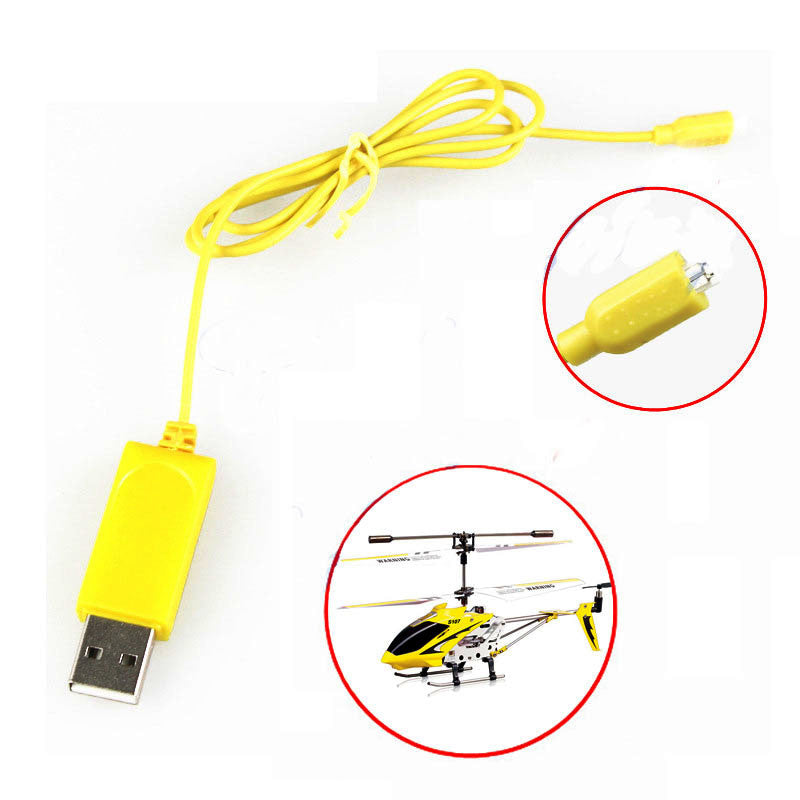 2PCS RC Helicopter Syma S107 S105 USB Mini Charger Charging Cable Parts Drone Charging Cable