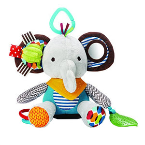 Multi-functional Infant Baby Toys Plush Elephant Rattle for Pushchair Pram Car Seat Baby Crib