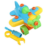 DIY Disassembling Small Plane Building Blocks Children Assembled Model Tool clamp With Screwdriver Educational Toy