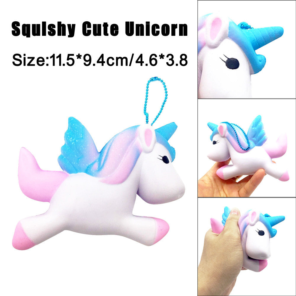 Exquisite Fun Cute Unicorn Scented Squishy Charm Slow Rising 11cm Simulation Toy