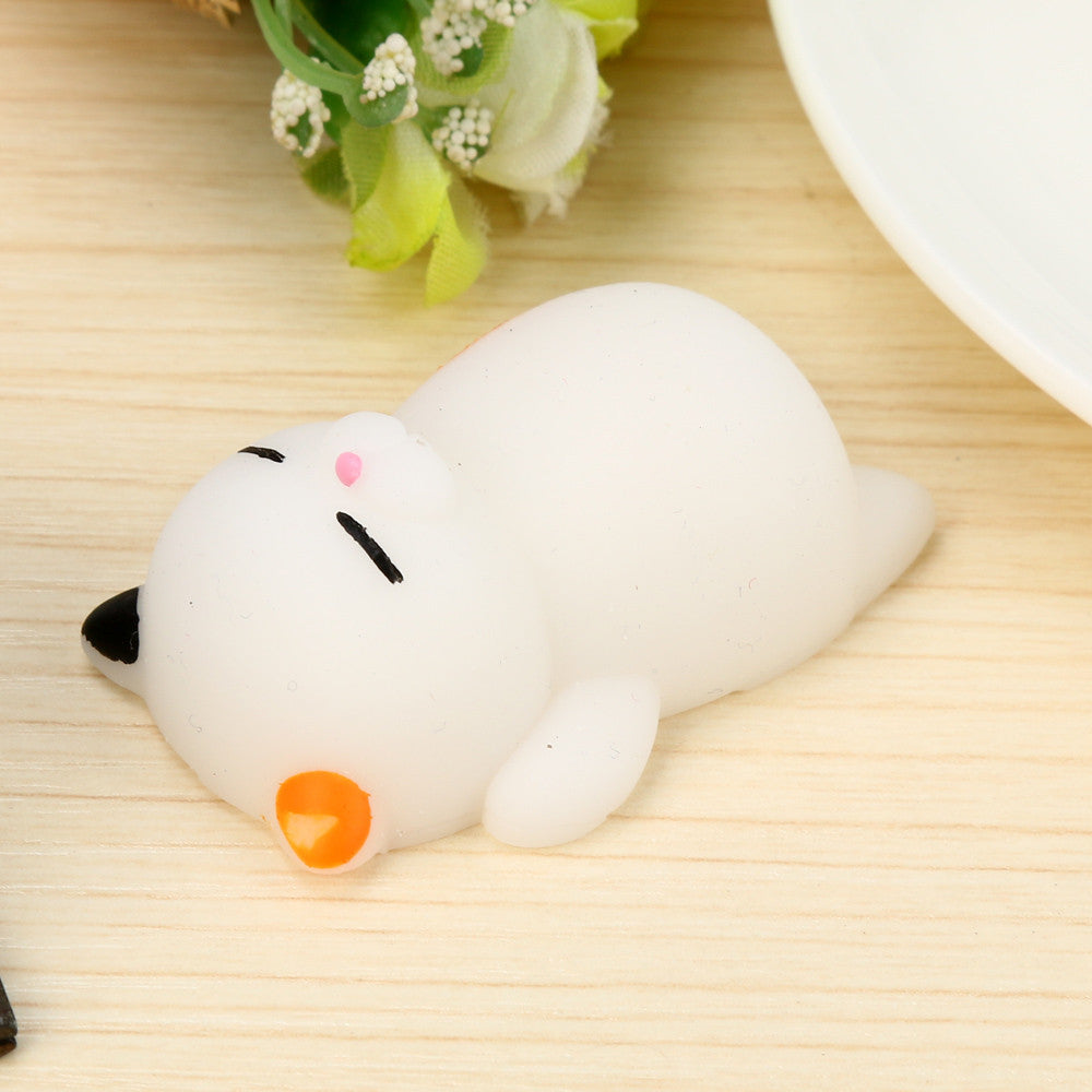 Cute Mochi Squishy Cat Squeeze Healing Fun Kids Kawaii Toy Stress Reliever Decor