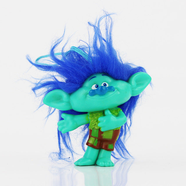 1pcs New set Trolls Action figure Doll toys Poppy Branch DJ Suki Biggie Guy Diamond Creek Cooper keychain keyring