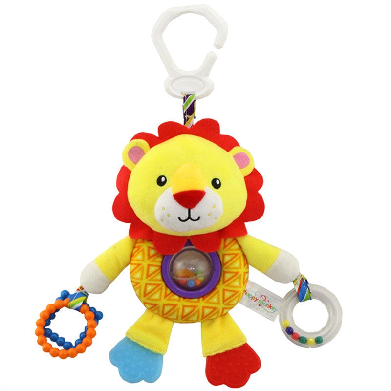 Infant Baby Toys Cute Plush Lion for Pushchair Pram Car Seat