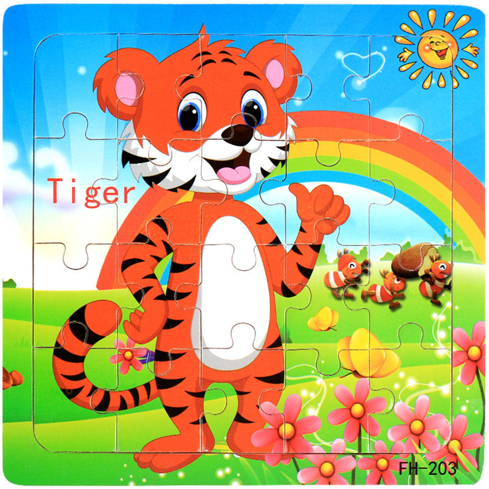 Wooden Puzzle Educational Developmental Baby Kids Training Toy Christmas Gift