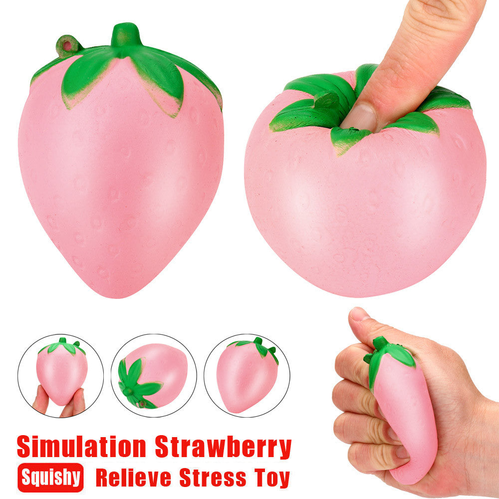 Stress Reliever Strawberry Scented Slow Rising Collection Phone CharmSqueeze Toy