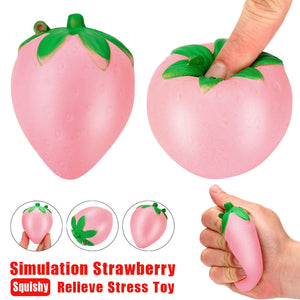 Stress Reliever Strawberry Scented Slow Rising Collection Phone CharmSqueeze Toy