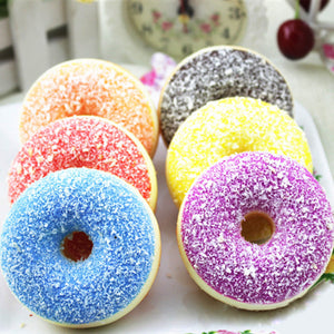 Squishy Squeeze Stress Reliever Soft Colourful Doughnut Scented Slow Rising Toys