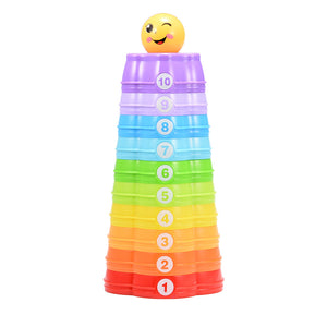 Rainbow Stacking Cups for Baby Early Development