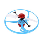 Joe Infrared Sensor Mini Flying Saucer UFO Hand Induced Flight Discs with LED Lights Blue