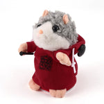 Lovely Cute Interactive Funny Talking Music DJ Hamster Plush Toy Speak Talking Sound Record Hamster Animal Educational Toy