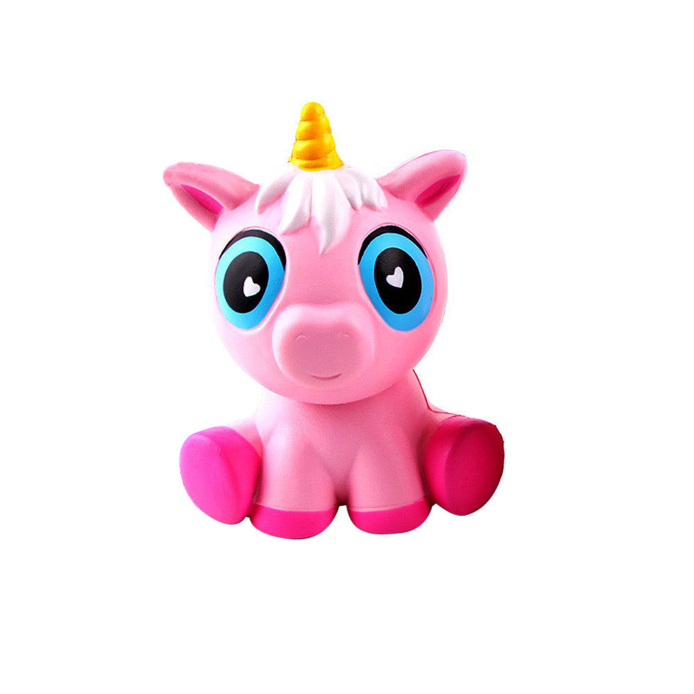 14cm Lovely Pink Unicorn Cream Scented Squishy Slow Rising Squeeze Toys  Charm