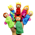 6PCS/Set King And Children Finger Puppets Hand Puppets Christmas Gifts