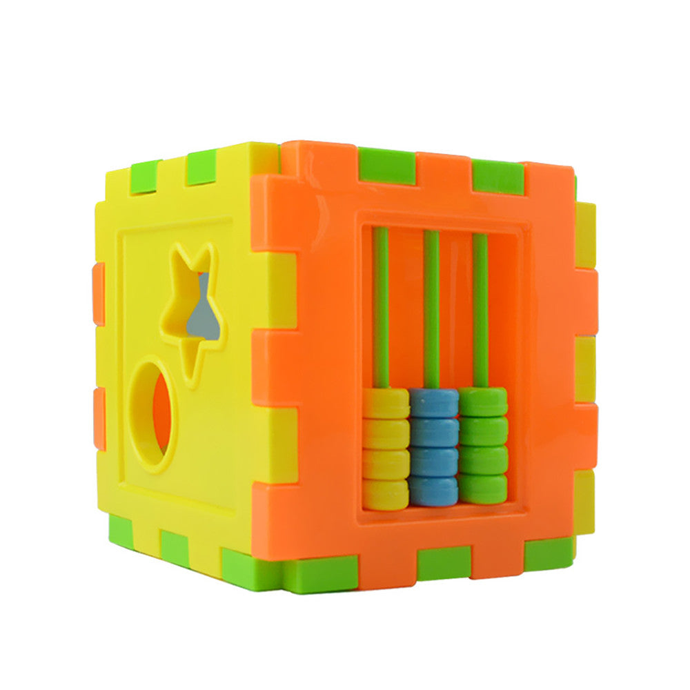 Baby Colorful Block Toy Bricks Matching Blocks Baby Intelligence Educational Sorting Box Toy