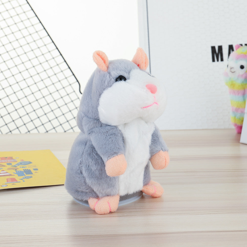 Electric Smart Little Talking Hamster Record Repeat Stuffed Plush Animal Kids Doll