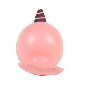 9CM Soft Whale Cartoon Squishy Slow Rising Squeeze Toy Phone Straps