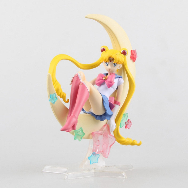 Cool Sailor Moon Tsukino Usagi Figure Toy PVC Action Figures Collection Model Dolls Toys 6"15cm Free Shipping